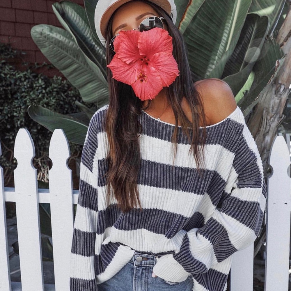 NEW Free People striped sweater